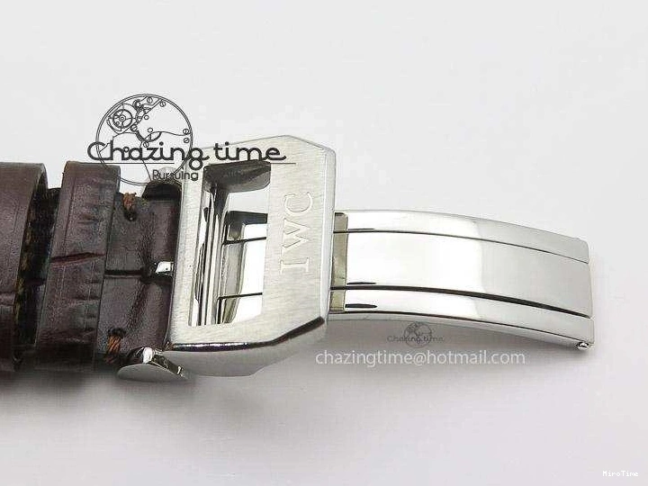 MIROTIME 0504 Pilot Chrono SS 3878 Gray Dial on Brown Leather Strap A Resilient 7395